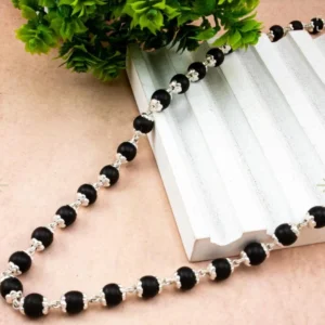 Silver Coat Karunguli mala